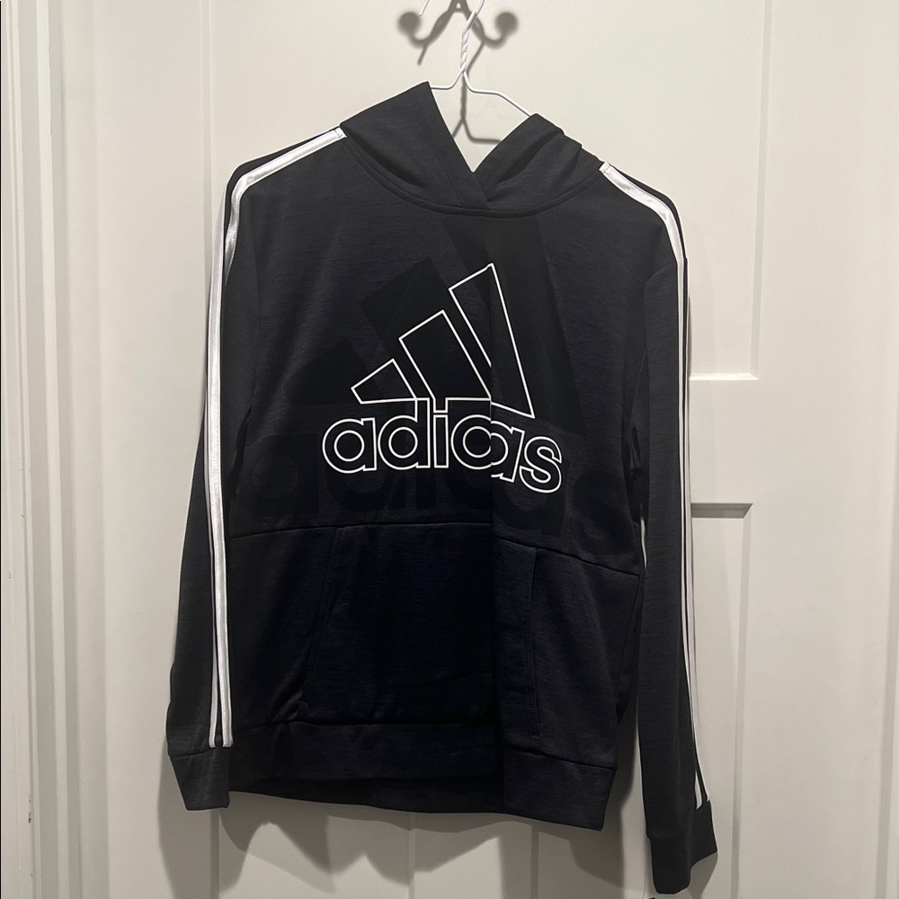 Adidas Boy’s Deep Grey Hoodie Sweater